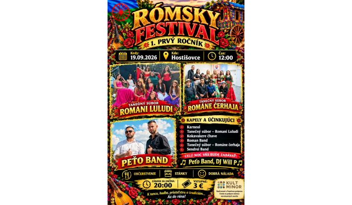 Prvý rómsky kultúrny festival v Hostišovciach 2026